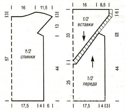 Платья крючком » Вязание спицами, крючком, схемы вязания Платье футляр. Построение выкройки основы