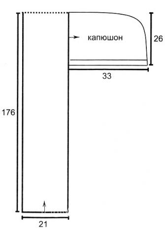 Капор-платок выкройка Капор-платок выкройка