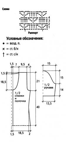 Кофта на одной пуговице схема вязания 43 Кофта на одной пуговице схема вязания 49