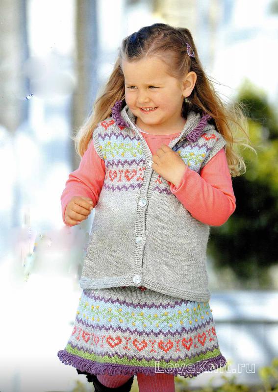 Детское вязание для девочек модели с описанием