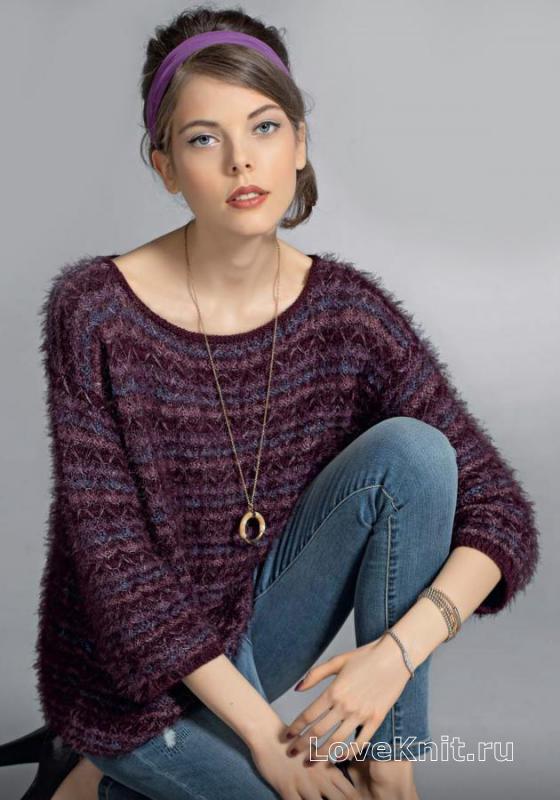 Пуловер, жакет и свитер спицами или крючком – схемы вязания и описание