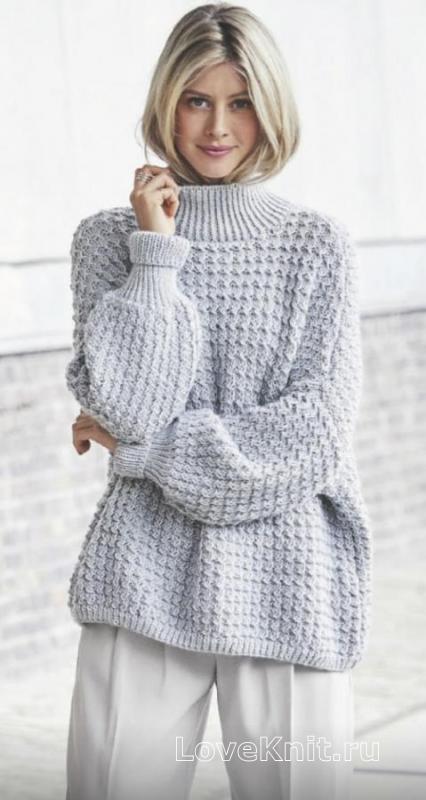 47 свитеров и жакетов крупной вязки, схемы вязания