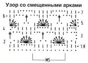 Схема вязания крючком крючком Описание вязания к узор фантазийный №4069 крючком