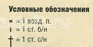 Описание вязания к узор цветные зигзаги №1260 крючком