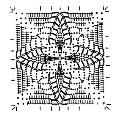 Описание вязания к узор кружево №3787 крючком