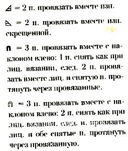 Описание вязания к узор из кос (жгутов) №1772 спицами