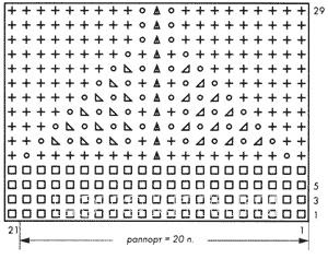 Описание вязания к узор ажурный №2656 спицами