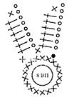Описание вязания к ирландское кружево узор №4304 спицами