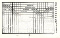 Описание вязания к узор рельефный №1672 спицами