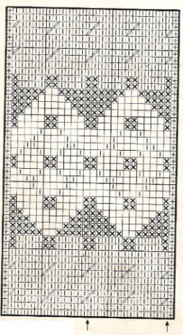 Описание вязания к узор жаккардовый №1760 спицами