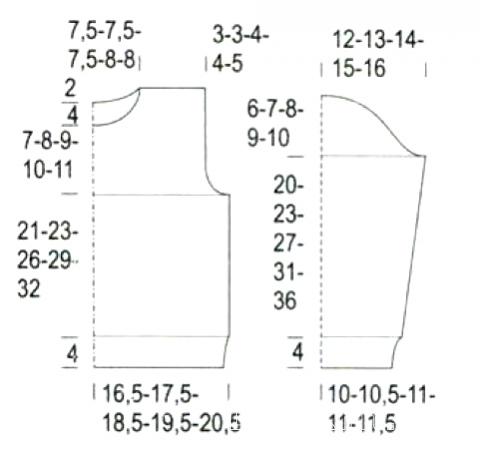 Схема вязания детская кофта с рисунком «крестики-нолики» раздел для детей детские кофты, жакеты и тд