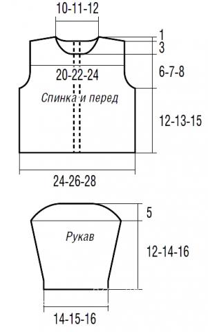 Схема вязания кофта с ажурным воротничком и застежкой на спине раздел для детей детские кофты, жакеты и тд