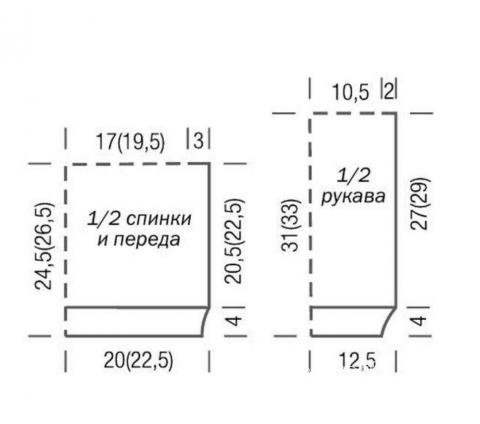 Схема вязания свитер для мальчика с жаккардовой кокеткой раздел для детей детские кофты, жакеты и тд
