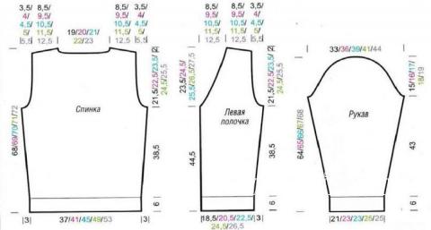 Схема вязания цветной мужской кардиган с рельефным узором раздел для мужчин мужские кофты спицами