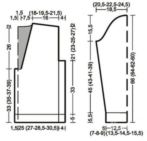 Схема вязания мужской приталенный жакет с шалевым воротником раздел для мужчин мужские кофты спицами