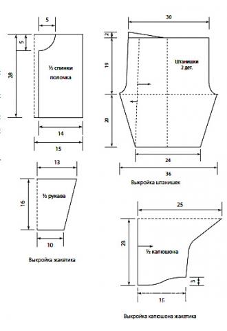 Схема вязания детский жакет и штанишки раздел для детей детские штанишки