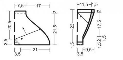 Схема вязания купальник-бикини с геометрическим узором раздел вязание крючком для женщин купальники