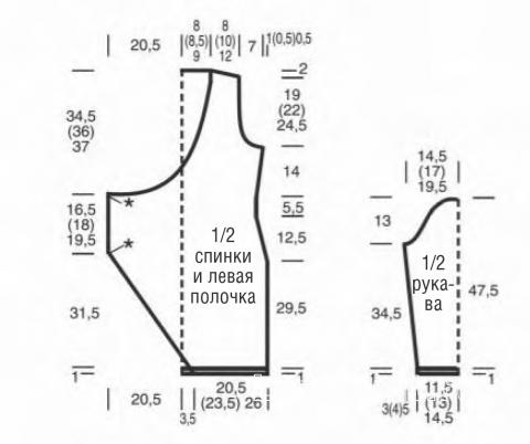 Схема вязания ажурное короткое платье с запахом раздел вязание спицами для женщин платья, сарафаны для женщин