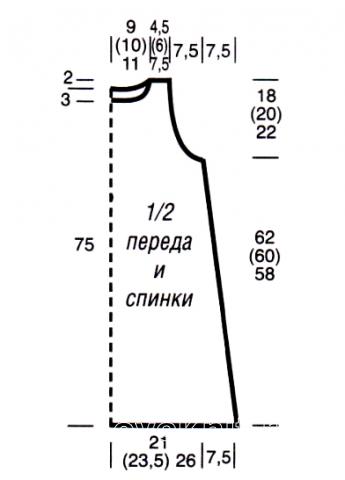 Схема вязания вязаное розовое платье без рукавов раздел вязание спицами для женщин платья, сарафаны для женщин