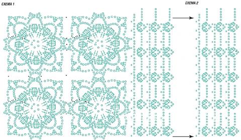 Схема вязания ажурный топ с цветами раздел вязание спицами для женщин кофты спицами женские
