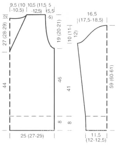 Схема вязания джемпер с цветным графическим рисунком раздел вязание спицами для женщин кофты спицами женские