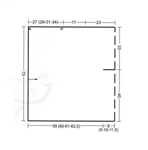 Схема вязания простой джемпер и объемное пончо с косами раздел вязание спицами для женщин кофты спицами женские