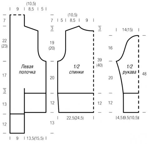 Схема вязания жакет с поясом в виде завязок раздел вязание спицами для женщин кофты спицами женские