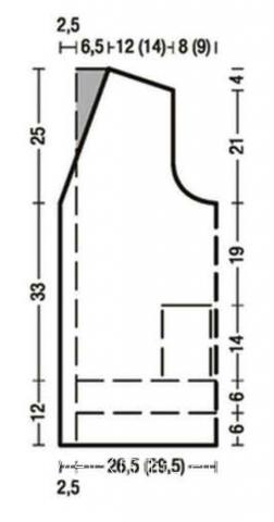 Схема вязания классический жаккардовый жилет на пуговицах раздел вязание спицами для женщин жилеты для женщин