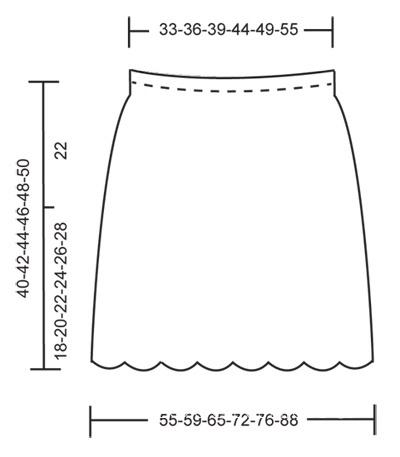 Схема вязания укороченная юбка с цветным узором раздел вязание спицами для женщин юбки