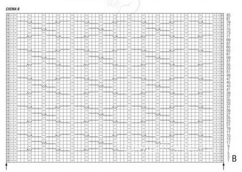 Схема вязания плюшевое пальто с ромбами раздел вязание спицами для женщин пальто