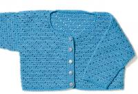 Как связать  детская кофточка на пуговицах