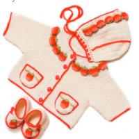 Как связать  детский комплект ягодка