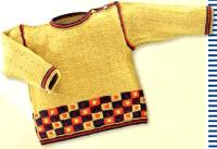 Как связать  детский свитер, шапочка и шарф с цветным шахматным узором