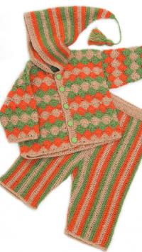 Как связать  детский жакет и штанишки