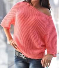 Как связать спицами кофта с вырезом на спине