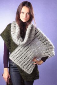 Как связать спицами креативный жилет-трансформер