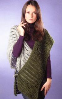 Как связать спицами креативный жилет-трансформер