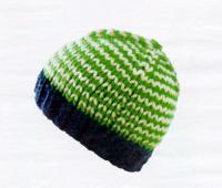 Как связать спицами комплект шапка и снуд из разных ниток