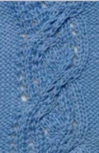 Фото узор ажурный плетеный №2545 спицами