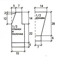 Схема вязания детский белый жакет на молнии раздел для детей детские кофты, жакеты и тд
