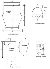 Схема вязания детский костюм: жакет, штанишки, шапочка и носочки раздел для детей детские кофты, жакеты и тд