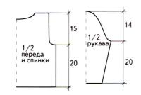 Схема вязания детский оранжевый пуловер на 1-3 года раздел для детей детские кофты, жакеты и тд