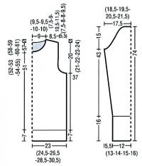 Схема вязания мужской жакет с меховым воротником раздел для мужчин мужские кофты спицами