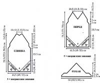 Схема вязания асимметричное платье с оригинальными рукавами раздел вязание спицами для женщин платья, сарафаны для женщин