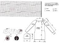 Схема вязания платье с открытыми плечами и узором из кос раздел вязание спицами для женщин платья, сарафаны для женщин