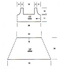 Схема вязания полосатый сарафан раздел вязание спицами для женщин платья, сарафаны для женщин