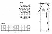 Схема вязания  розовая туника с запахом раздел вязание спицами для женщин платья, сарафаны для женщин
