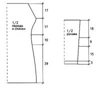Схема вязания серое платье с длинными рукавами раздел вязание спицами для женщин платья, сарафаны для женщин