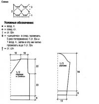 Схема вязания абрикосовый пуловер с ажурной каймой раздел вязание спицами для женщин кофты спицами женские
