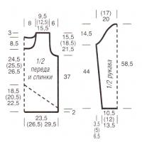Схема вязания цветной пуловер из мохера раздел вязание спицами для женщин кофты спицами женские